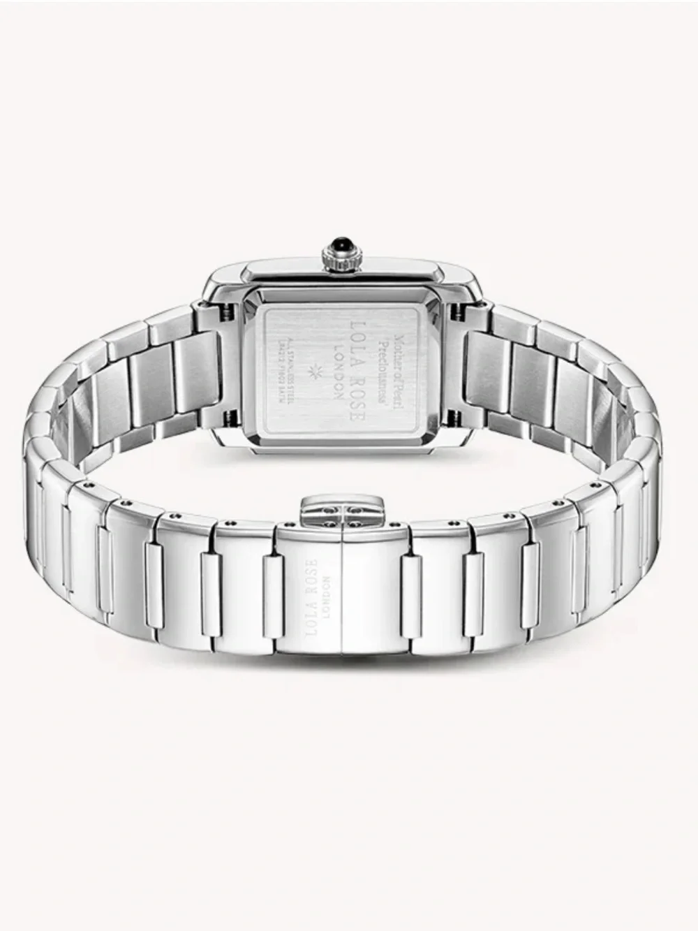 Lola Rose Urban Blue Square Quartzite Jade Watch - Picture 3 of 6